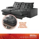 Ver mais imagens de Sofá Retrátil e Reclinável Milão 290m com Super Pillow de 30cm com Molas Pocket - Movenzo Estofados