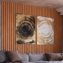 Ver imagem 6 de Painel Ripado para Sala de Estar 89,5cm x 183cm Marrom/Freijo Madeirado Dalla Costa