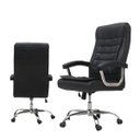 Ver imagem 3 de Cadeira Presidente Preta Computador Big Molas Couro Sintético