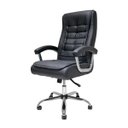 Ver imagem 4 de Cadeira Presidente Preta Computador Big Molas Couro Sintético