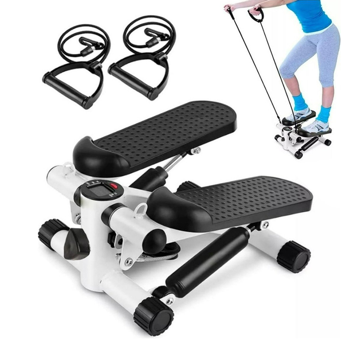 Mini Stepper Simulador Caminhada Fisioterapia Braço Perna Gluteo Corpo Exercicio Fisico Musculaçao a - 1
