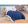 Edredom Infantil Solteiro 4 Peças Azul Marinho Marinho - 3