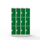 Ver imagem 2 de Armário de Aço 12 Portas - Nk 4303 Nilko Armários Verde Cadeado Padrão