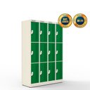 Ver imagem 1 de Armário de Aço 12 Portas - Nk 4303 Nilko Armários Verde Cadeado Padrão