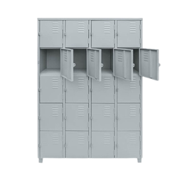 Armário Roupeiro de Aço Vestiário Academia 20 Portas Locker - 2