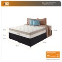 Ver imagem 3 de Cama Box Baú King Preto + Colchão Molas Ensacadas Houston Pillow Inn 193x203x75cm