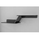 Ver imagem 1 de Prateleira Niho Duplo Zig Zag Mdf Preta