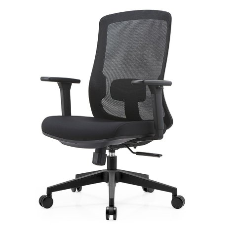 Cadeira Escritório Nr-17 Giratória Diretor BLM189D Blume Tela Mesh Preto Base Rodizio Nylon