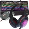 Kit Teclado Mecânico Mouse Headset Gamer Profissional Usb Abnt2 Led Bkgx1 Gm705 Ghx10 Cinza Vermelho - 1