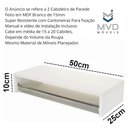 Ver imagem 4 de Kit 2 Cabideiro Arara Expositor De Roupas Para Loja Cabideiros Closet Araras Branco 100% MDF MVD Móv