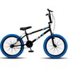 Bicicleta Bmx Aro 20 Stx Freio V-brake Preto Pneu Azul - 2