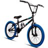 Bicicleta Bmx Aro 20 Stx Freio V-brake Preto Pneu Azul - 1