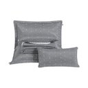 Ver imagem 6 de Kit Cobre Leito Casal King Size Bordado Urbany Hipercal 400 Fios Cinza