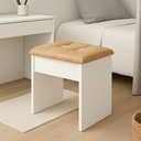 Ver imagem 1 de Banqueta Estofada Banquinho Baixo Confortável para Quarto Closet Penteadeira e Loja
