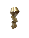 Ver imagem 1 de Decoração Escultura de Parede Abstrata em Aço Cor Dourado Exclusiva no Brasil Para Sala Quarto Escr