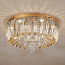 Ver imagem 4 de Plafon Sobrepor Led Cristal e Acrílico Greta 45cm 24w Dourado Luz Amarela