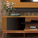 Ver imagem 3 de Painel com Rack Ripado TV 75 Polegadas Cedro Preto Legacy 2.0 Edn Móveis