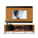 Ver imagem 2 de Painel com Rack Ripado TV 75 Polegadas Cedro Preto Legacy 2.0 Edn Móveis