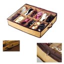 Ver imagem 6 de Sapateira Dobravel Flexivel em TNT para 12 Pares Organizador de Chao Multiuso Tipo Caixa para Sapato