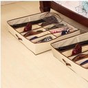 Ver imagem 2 de Sapateira Dobravel Flexivel em TNT para 12 Pares Organizador de Chao Multiuso Tipo Caixa para Sapato