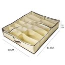 Ver mais imagens de Sapateira Dobravel Flexivel em TNT para 12 Pares Organizador de Chao Multiuso Tipo Caixa para Sapato