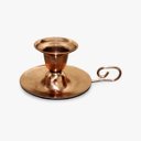 Ver imagem 2 de Castiçal Prato Cobre Puro Suporte Porta Vela Decorativo Alça