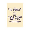 Ver imagem 1 de Placa Decorativa Frase Eu Fiz