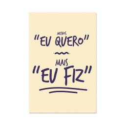 Placa Decorativa Frase Eu Fiz - 1