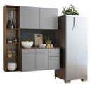 Ver imagem 2 de Armário de Cozinha Compacta 120cm Rustic/Cinza Easy Madesa