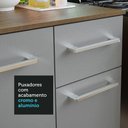 Ver imagem 6 de Armário de Cozinha Compacta 120cm Rustic/Cinza Easy Madesa