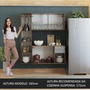 Ver imagem 5 de Armário de Cozinha Compacta 120cm Rustic/Cinza Easy Madesa