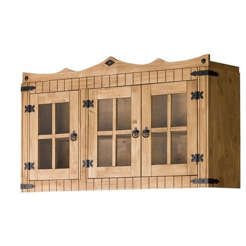 Armário Aéreo 3 Portas Estilo Rustico