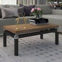 Ver imagem 3 de Mesa De Centro Industrial Para Sala Malva Preto Demolição