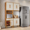 Ver imagem 2 de Cozinha Modulada Lorena 07 Portas com Fruteira:nature/off