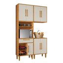 Ver imagem 1 de Cozinha Modulada Lorena 07 Portas com Fruteira:nature/off