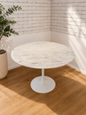 Ver imagem 4 de Mesa de Jantar Saarinen Redonda 120cm - Mármore Espirito Santo