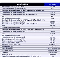 Bomba Calor Aquecedor Piscina Full Inverter Wifi 30300l 220v - 5