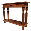 Ver imagem 3 de Aparador Rústico Em Madeira Maciça Com Gaveta e Prateleira Libertas Rosas Artesanato Aparador com Ga