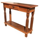 Ver imagem 5 de Aparador Rústico Em Madeira Maciça Com Gaveta e Prateleira Libertas Rosas Artesanato Aparador com Ga