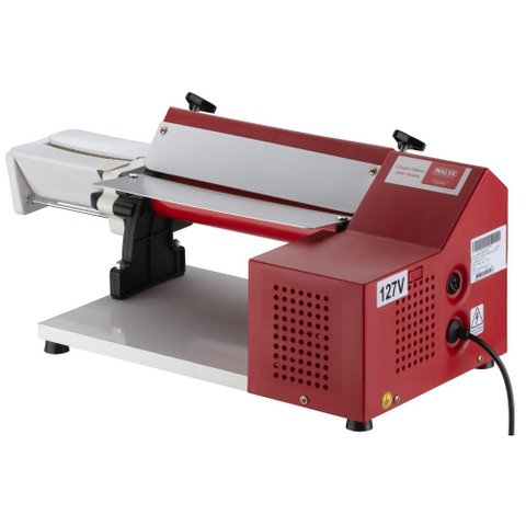 Cilindro Laminador para Massas Malta 28cm Vermelho com Talharim Bivolt