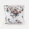 Almofada Quadrada Algodão Quadrada 230 Fios Lily Garden Blue Gardenia - 1