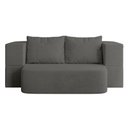 Ver imagem 5 de Sofá Cama Puff Modular Dobrável 1,90m Duo Boucle - Balaqui Cor:grafite