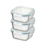 Kit Potes De Vidro Herméticos 3 Peças Quadrado 310ml - 5