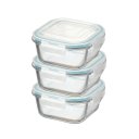 Ver imagem 5 de Kit Potes De Vidro Herméticos 3 Peças Quadrado 310ml