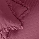 Ver imagem 4 de Kit Cobre Leito Elegance Casal Microfibra Colcha com Babado 3 Peças Pink