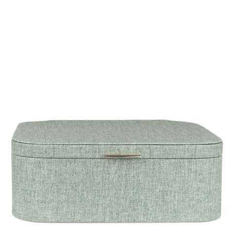 Caixa Decorativa em Mdf com Revestimento em Pu Verde 38cm 22914g Mart