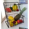 Fruteira de Bancada em Aço - Cesto Pequeno Decotec Preto - 1