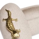 Ver imagem 5 de Caixa Pote Organizador Decorativo Camaleão Polirresina Mart:dourado