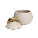 Ver imagem 3 de Caixa Pote Organizador Decorativo Camaleão Polirresina Mart:dourado