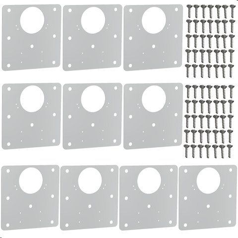 Kit 10 Placas para Reparo de Porta Dobradiça Armário Mdf Qdd